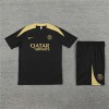 Paris Adult Short Sleeve Training Suit Gold-Black