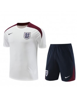 England Adult Short Sleeve Training Suit White