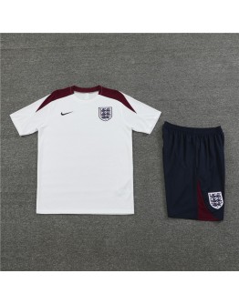 England Adult Short Sleeve Training Suit White