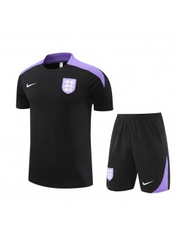 England Adult Short Sleeve Training Suit Black