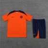 Netherlands Adult Short Sleeve Training Suit Orange