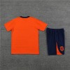 Netherlands Adult Short Sleeve Training Suit Orange