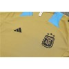 Argentina Adult Short Sleeve Training Suit Gold