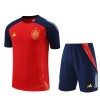 Spain Adult Short Sleeve Training Suit Red