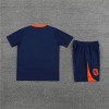 Netherlands Adult Short Sleeve Training Suit Blue