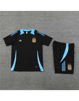 Argentina Adult Short Sleeve Training Suit Black