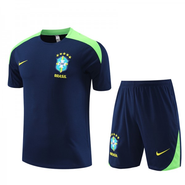 Spain Adult Short Sleeve Training Suit Blue