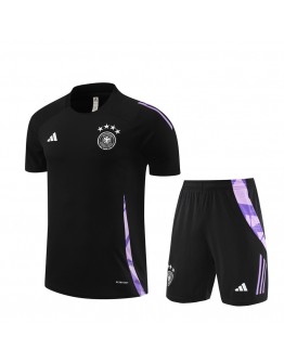 Germany Adult Short Sleeve Training Suit Black