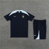 France Adult Short Sleeve Training Suit Dark Blue