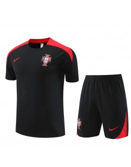 Portugal Adult Short Sleeve Training Suit Black