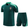 Portugal United Adult Short Sleeve Training Suit Green