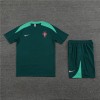 Portugal United Adult Short Sleeve Training Suit Green