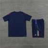 Italy Adult Short Sleeve Training Suit Blue