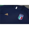 Italy Adult Short Sleeve Training Suit Blue