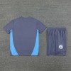 Manchester City  Adult Short Sleeve Training Suit Light Grey