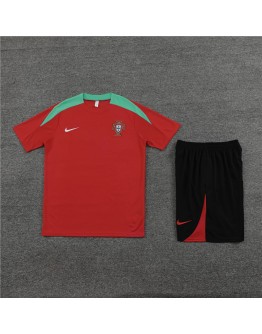 Portugal Adult Short Sleeve Training Suit Red