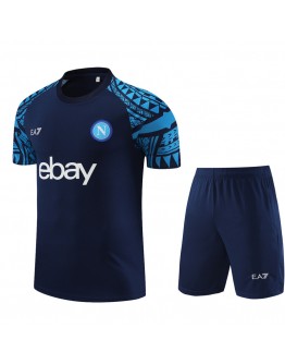 Naples Adult Short Sleeve Training Suit Blue