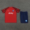 Naples Adult Short Sleeve Training Suit Red