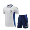 Italy Adult Short Sleeve Training Suit White