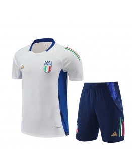 Italy Adult Short Sleeve Training Suit White