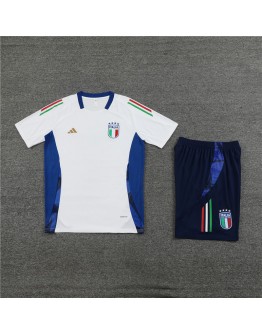 Italy Adult Short Sleeve Training Suit White